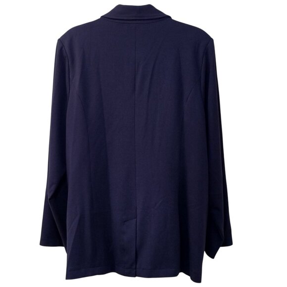 IMAN 2-Piece Dark Navy-Blue Pantsuit – Size 2X, Elegance & Comfort - Picture 5 of 12